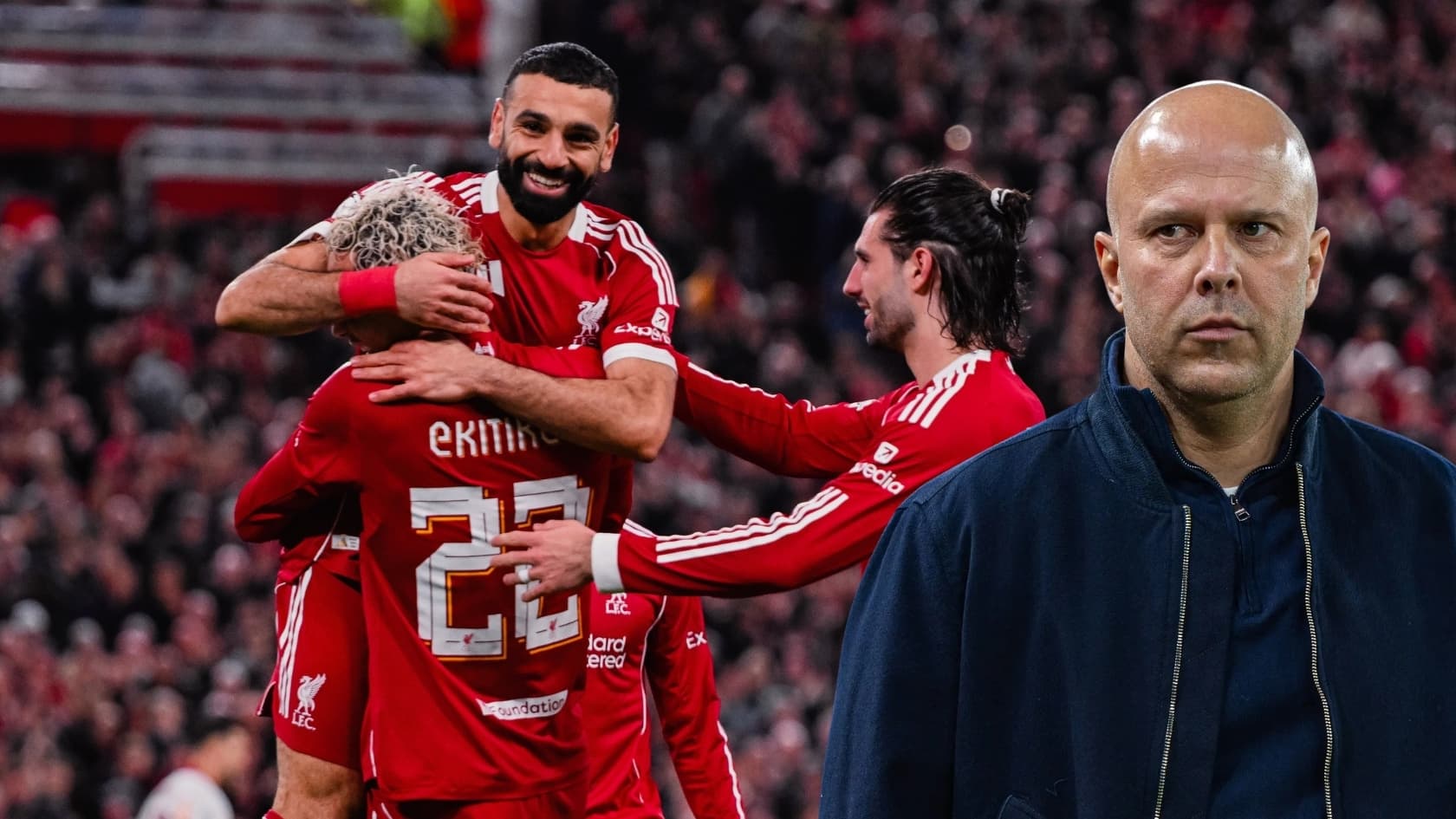 Arne Slot could lose a starting defender at Liverpool / Credit: Liverpool FC