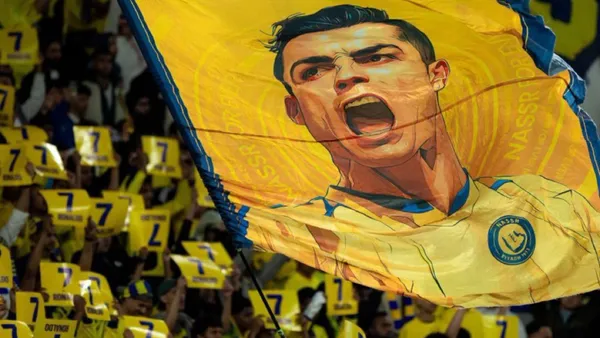 Al-Nassr fans showed their support for Cristiano Ronaldo