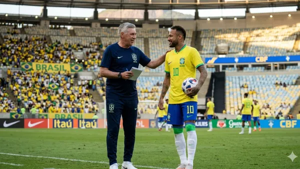 Ancelotti explained why he didn't call up Neymar for this FIFA matches - Picture created by AI