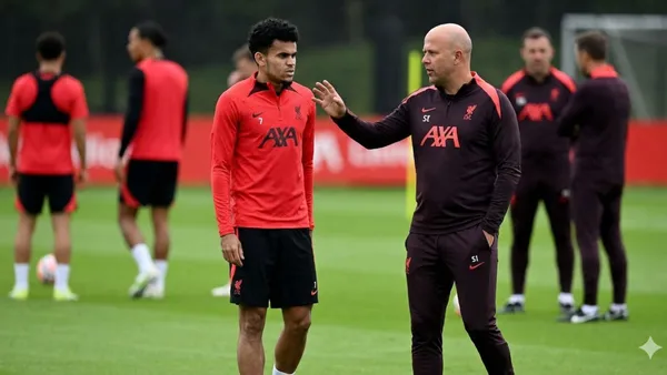 Arne Slot spoke about Luis Díaz performance - Picture created by AI