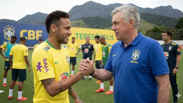 Carlo Ancelotti said that he won't call Neymar if the brazilian isn't in his 100% - Picture created by AI