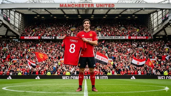 Sandro Tonali would be the priority to Manchester United in the midfield by the next season