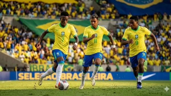 The brazilian star who will miss the World Cup after suffered a torn ACL - Picture created by AI
