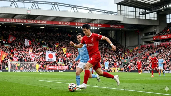 Wataru Endo won't play with Liverpool on the remain of the season - Picture created by AI