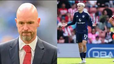 Alejandro Garnacho and Erik ten Hag (Sky News)