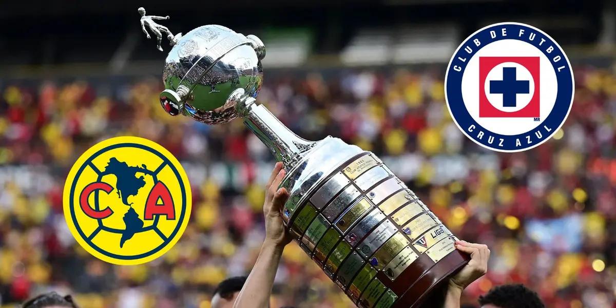 América y Cruz Azul con la Copa Libertadores/ FOTO: One Football