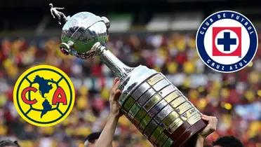 América y Cruz Azul con la Copa Libertadores/ FOTO: One Football