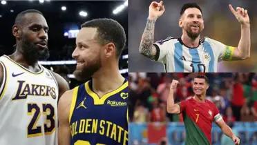 An NBA star wished he was a professional football player like Lionel Messi and Cristiano Ronaldo.