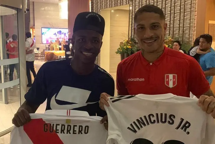 Vinicius and Paolo Guerrero. PHOTO: ESPN