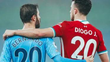 Bernanrdo y Diogo Jota