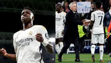 Carlo Ancelotti responded to criticism that Vincius Jr received for his attitude.