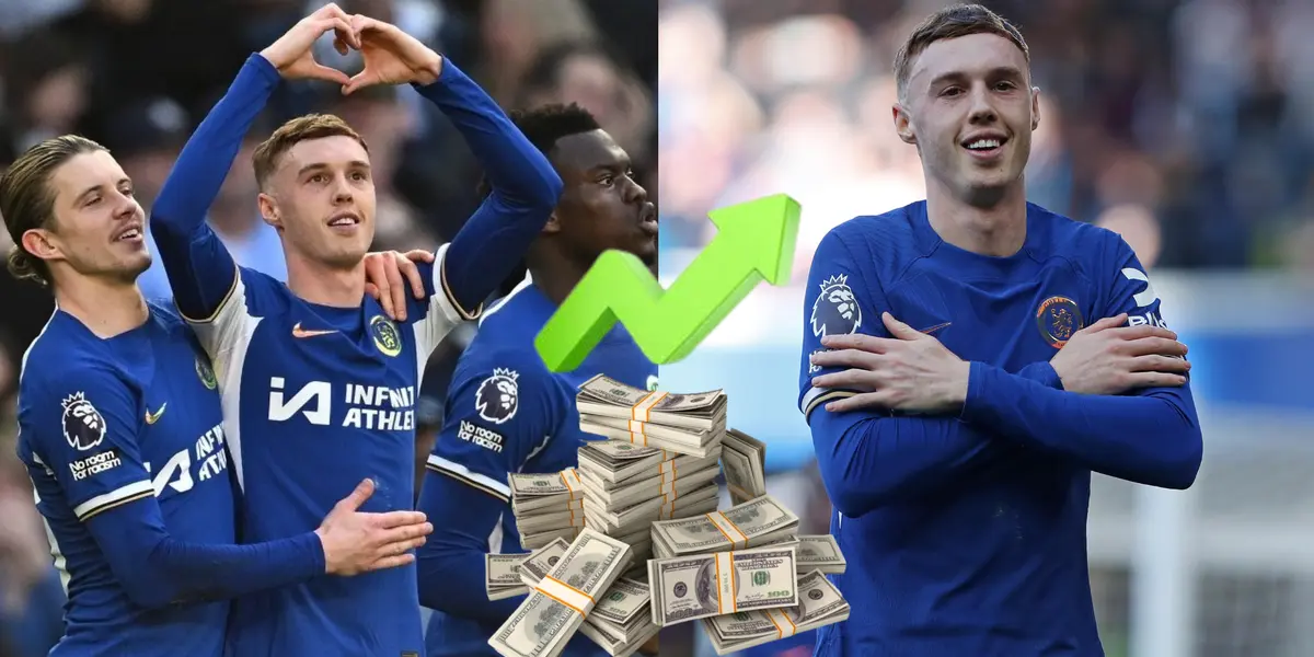 Cole Palmer has the biggest market value increase than any Premier League player from the start of this season.