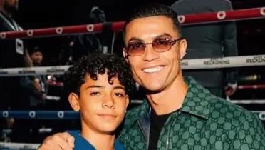 Cristiano Ronaldo and Ronaldo Jr Photo: X