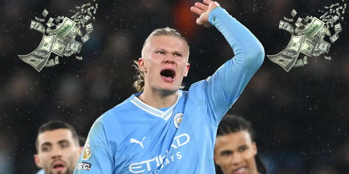 Erling Haaland won't triple his wages in the Manchester City squad unlike his teammate.