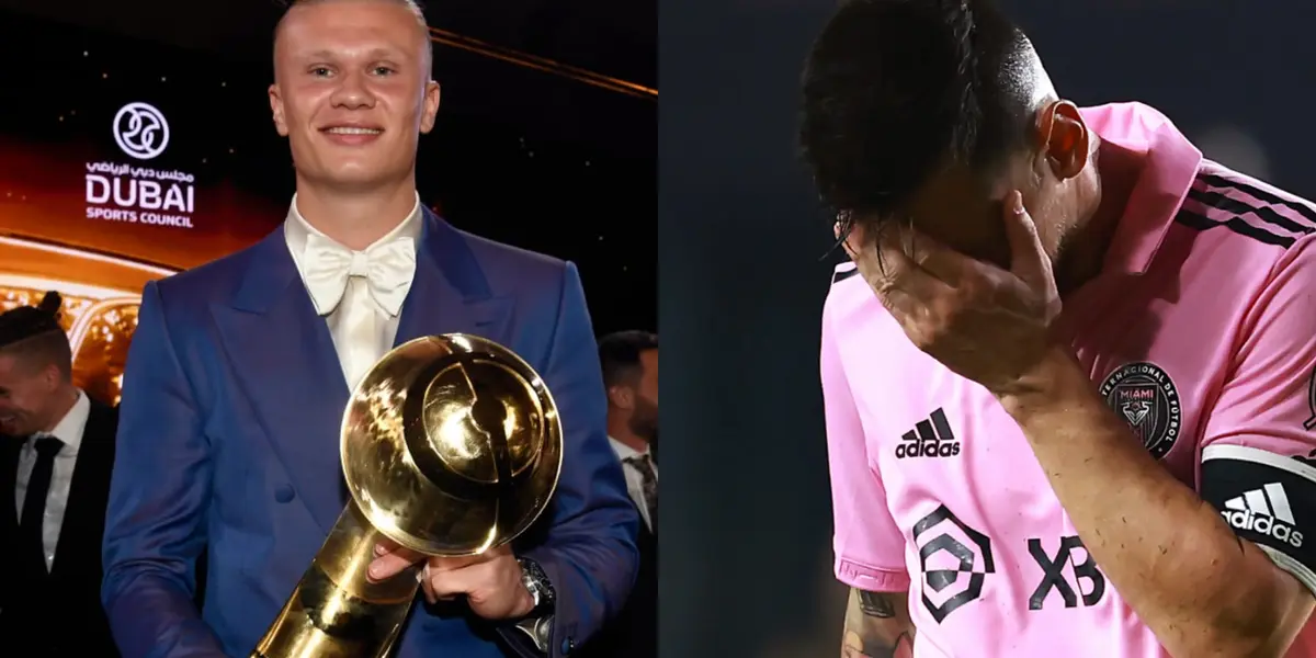 Haaland finally wins a trophy over Messi