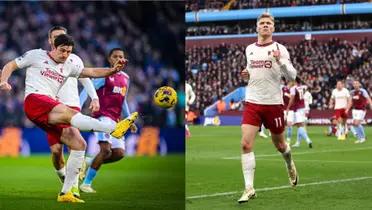 Hojulnd scores against Aston Villa again in his first Premier League season.