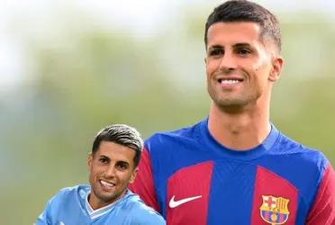 Joao Cancelo is currently on loan with FC Barcelona