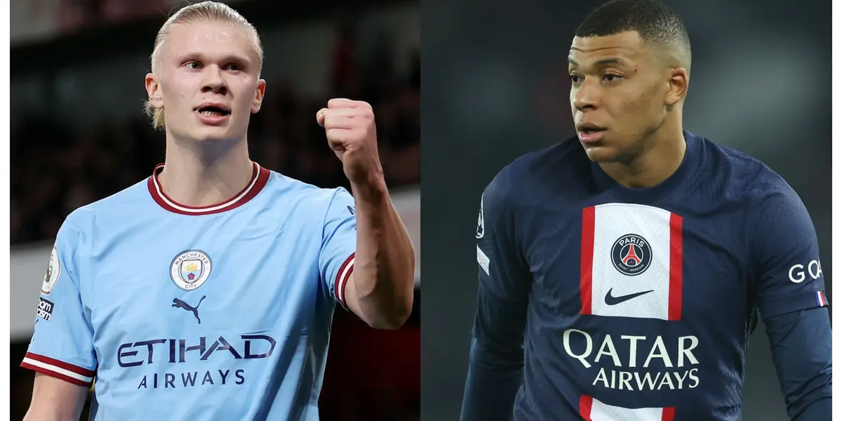 Kylian Mbappé and Erling Haaland