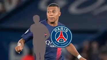 Kylian Mbappé running on the pitch for PSG in Ligue 1.