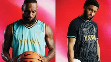 LeBron James and Liverpool partner up to release these special basketball and football jerseys.