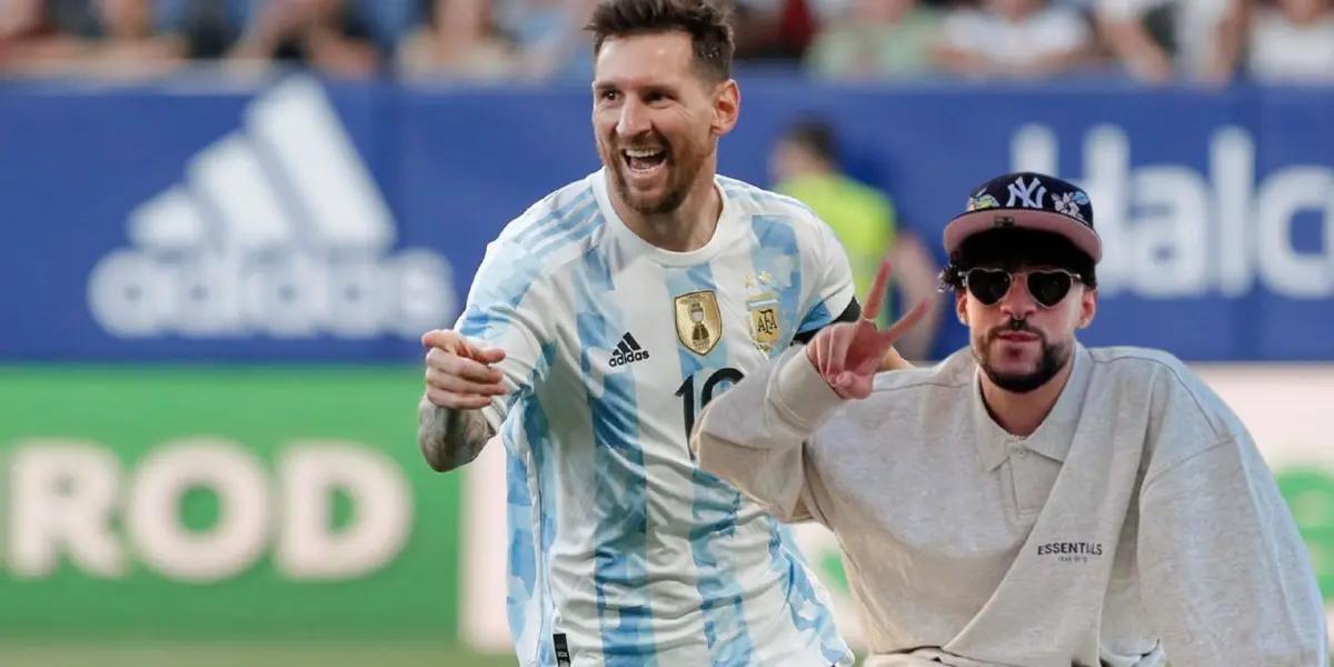 Lionel Messi - Bad Bunny (Photo: Argentine national team)