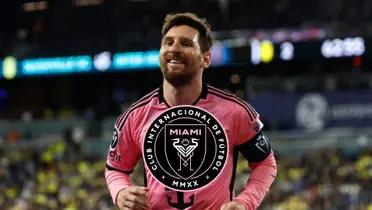 Lionel Messi smiles while playing Inter Miami in the United States.