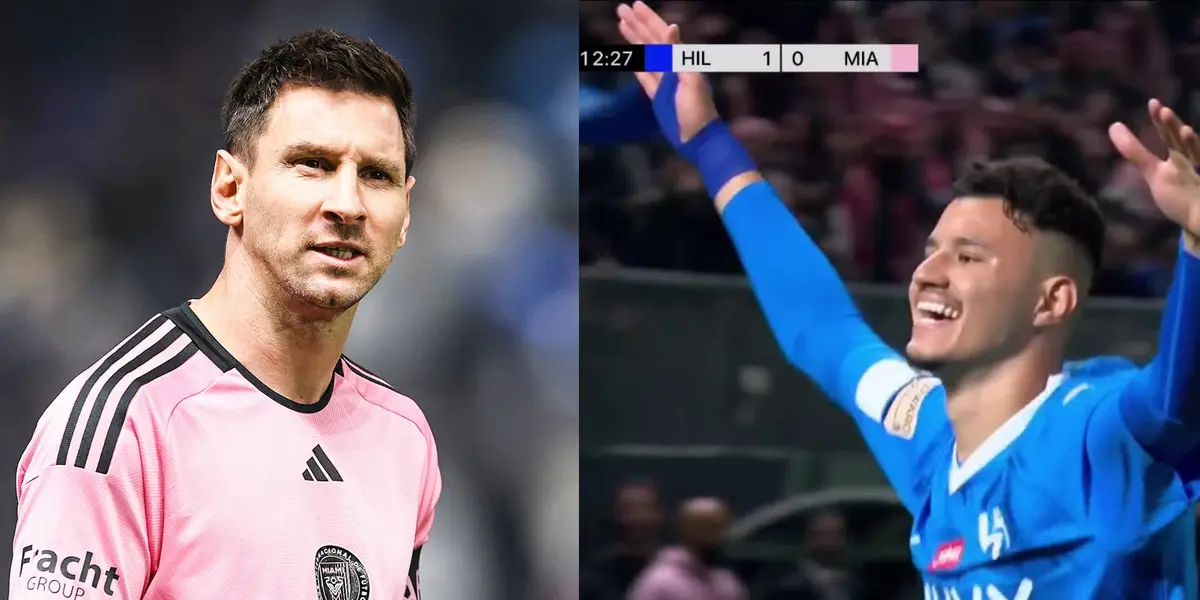Lionel Messi's reaction