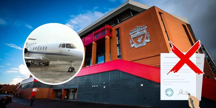 They made him go on a private plane to Liverpool, but his signing never materialized