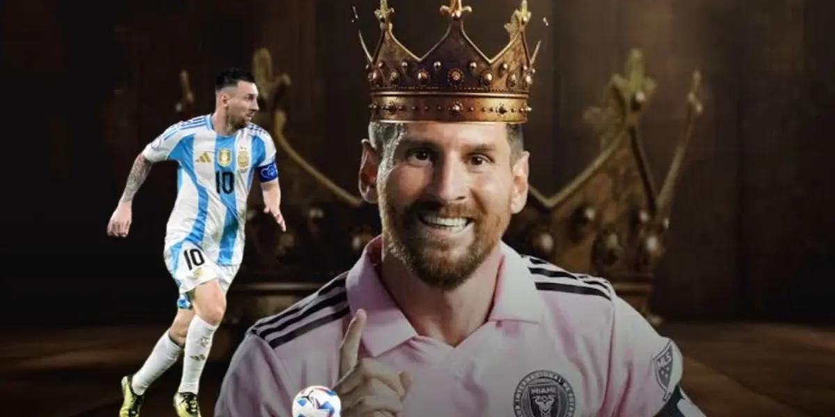 Messi con corona en el Inter y con la selección Argentina/FOTO: Claro Sports