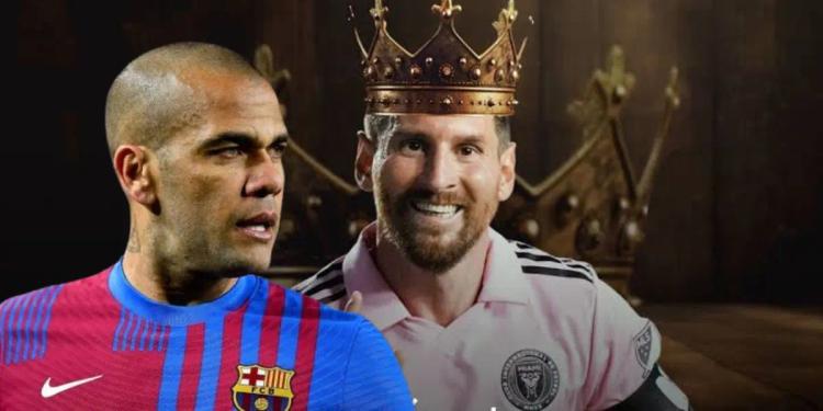 Subtle jab at Leo? Alves' reaction to Messi receiving the award for most titles