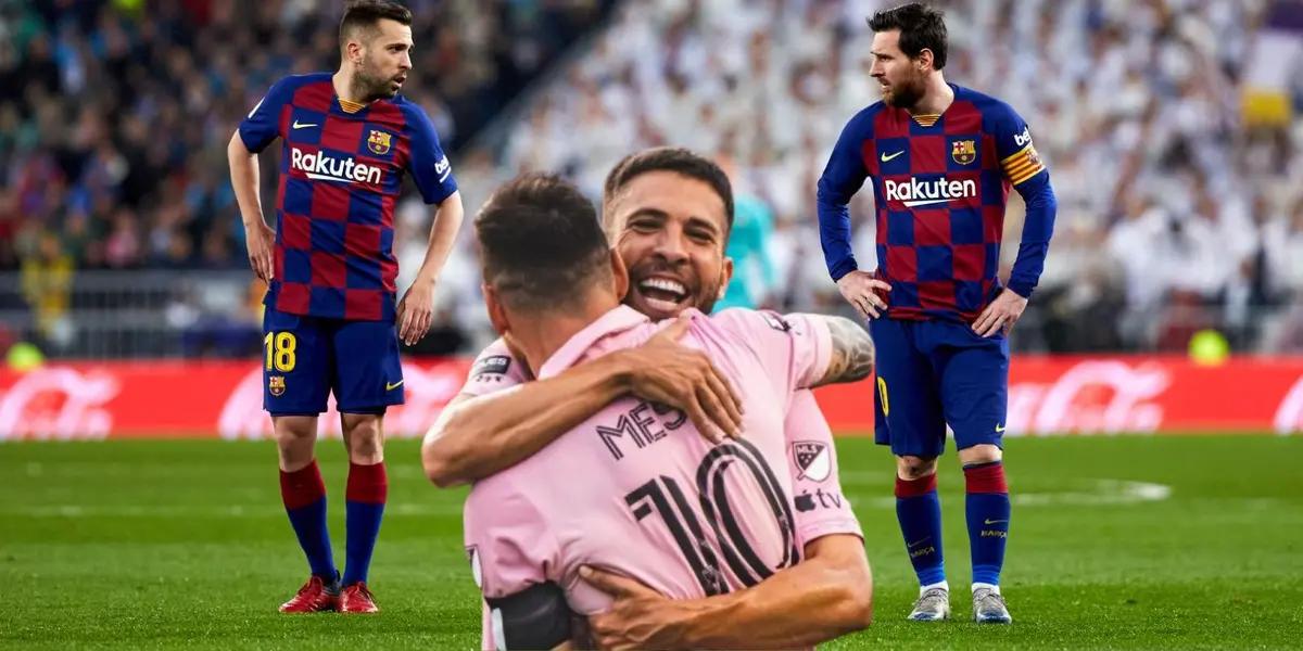 Messi y Alba con Barcelona e Inter Miami