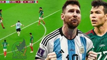 Messi y Chucky en el Argentina vs México/ FOTO: Youtube el Fútbol del alma