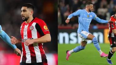 Neal Maupay confronted Kyle Walker during last week's Brentford vs Man City game.