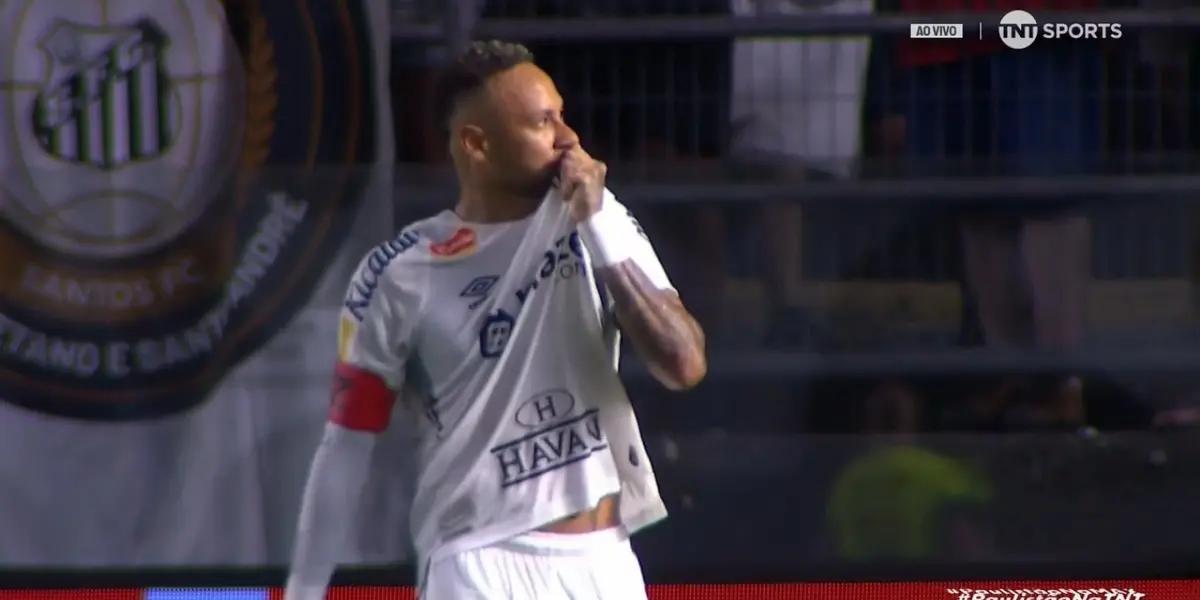 Watch: Neymar's First Goal Back at Santos FC Sends Fans Wild