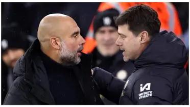 Pep Guardiola and Mauricio Pochettino