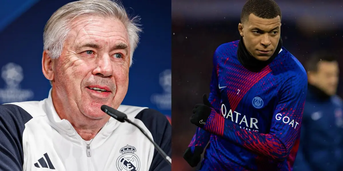 Real Madrid coach Carlo Ancelotti reacts to rumors of Mbappé joining Real Madrid next season.