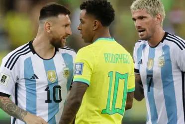 Rodrygo and Lionel Messi had an argument during the FIFA International Break 