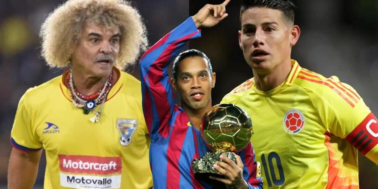 Between Valderrama and James Rodríguez, Ronaldinho chose his favorite player