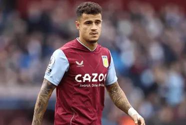 The Brazilian leaves Aston Villa and is going to another country.