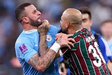 The Brazilian midfielder and the English full-back clashed after the final whistle, leaving an embarrassing image. We will see what consequences it has.