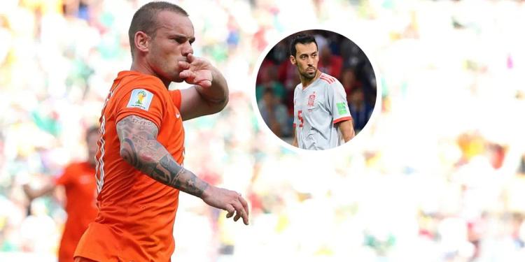 Sneijder's spicy message to Busquets after his retirement and that few admit