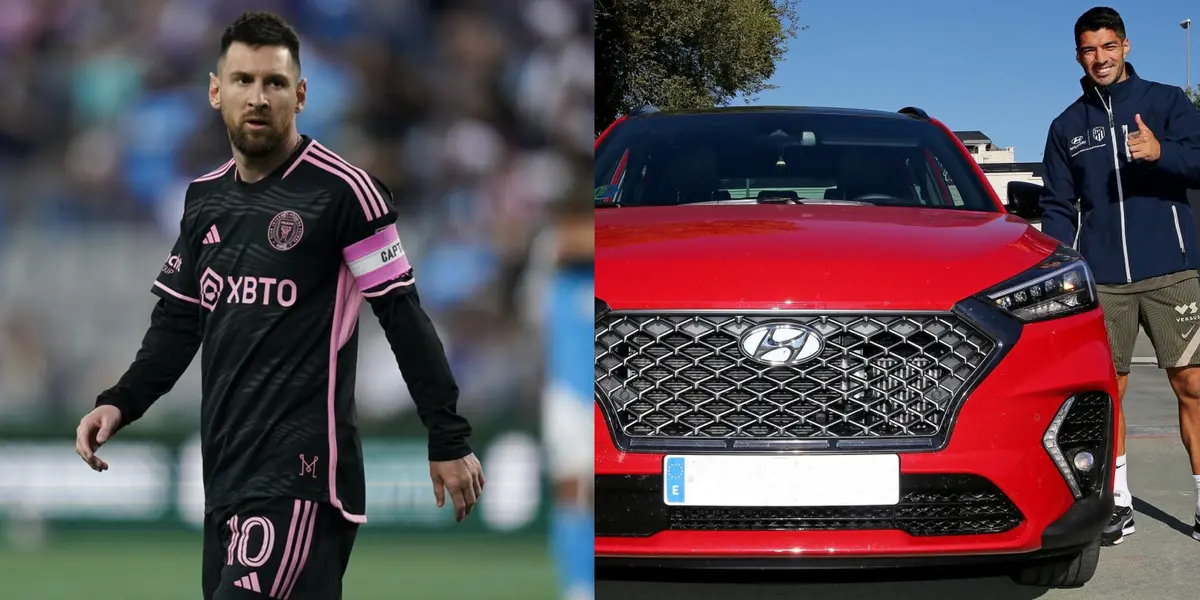 While Messi has a 150 thousand USD Audi RS, Luis Suarez's new car in Miami