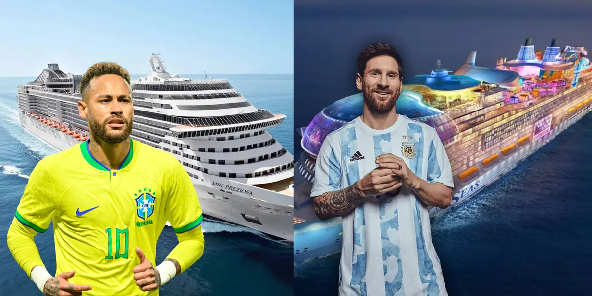 While Neymar had a cruise party, the luxurious cruise that Messi inaugurated