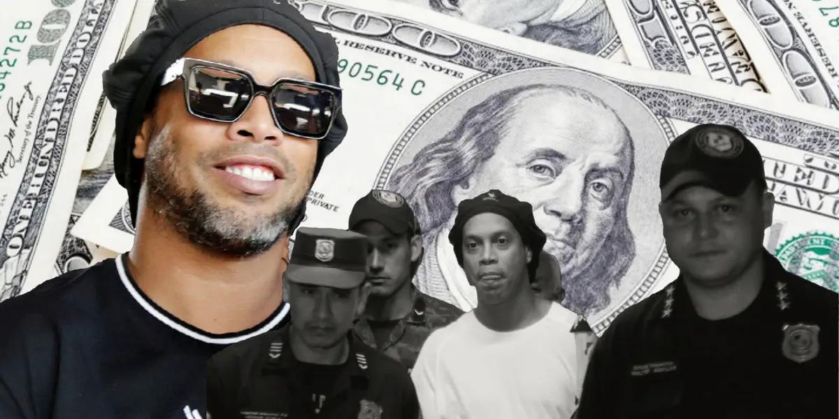 2020 was atypical for Ronaldinho as he suffered many misfortunes in his life but finally, thanks to some businesses, he managed to earn more than $ 1 million after getting out of jail.