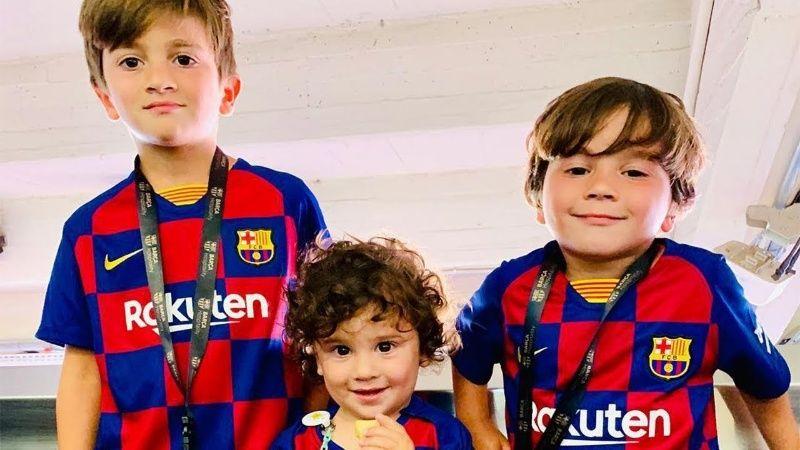 Thiago Messi, Mateo Messi and Ciro Messi