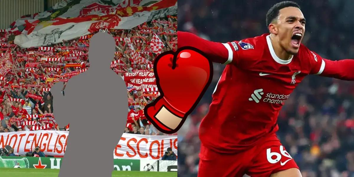 A Liverpool legend was training boxing with a shirt of Trent Alexander-Arnold.