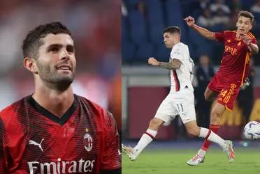 AC Milan faces Roma and Rui Patricio stopped Pulisic's goal
