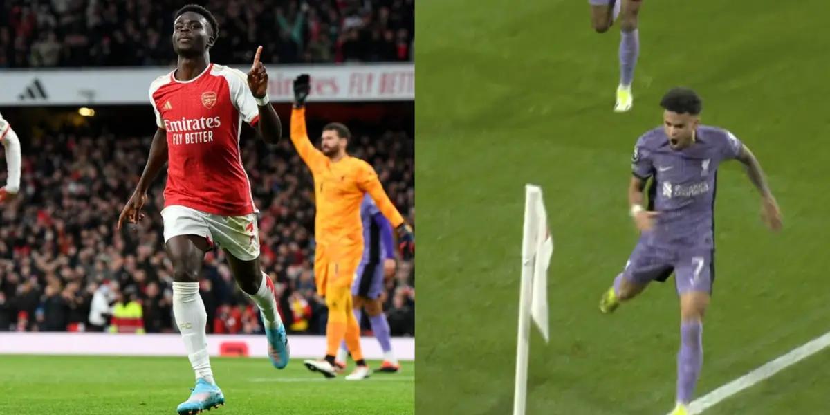 After Arsenal took the early lead, Liverpool get a late equalizer just before half time.