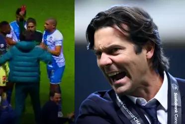 After kicking two different players from Club Puebla, Martínez was given two yellow cards that got him sent off in the first half.