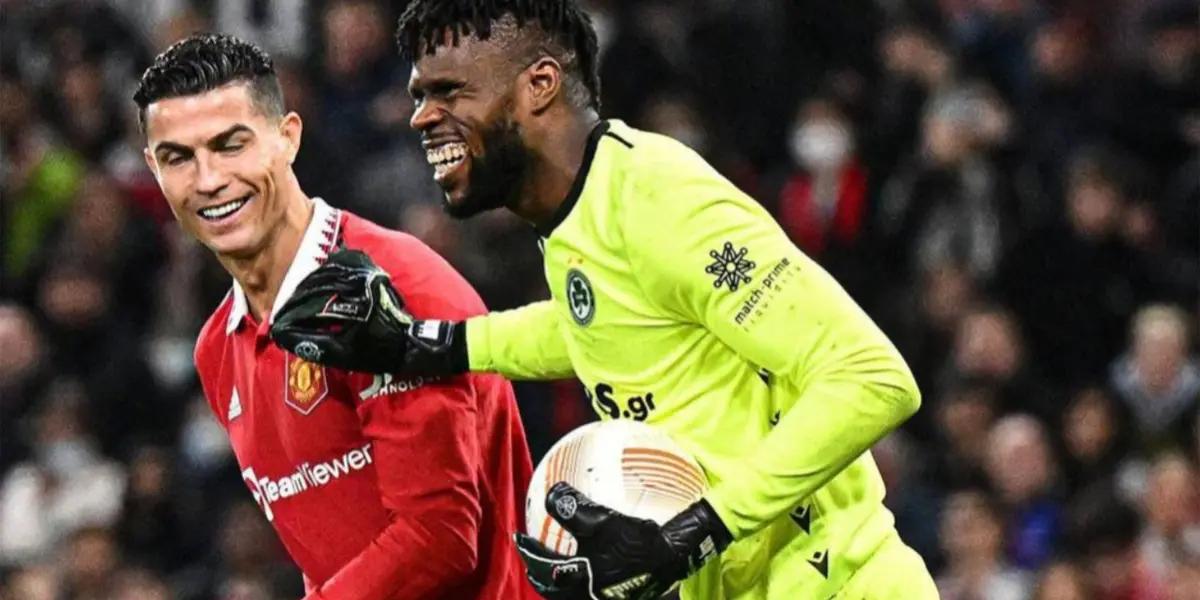 After Manchester United's match against Omonia, this was the reaction of the opposing goalkeeper after his great performance